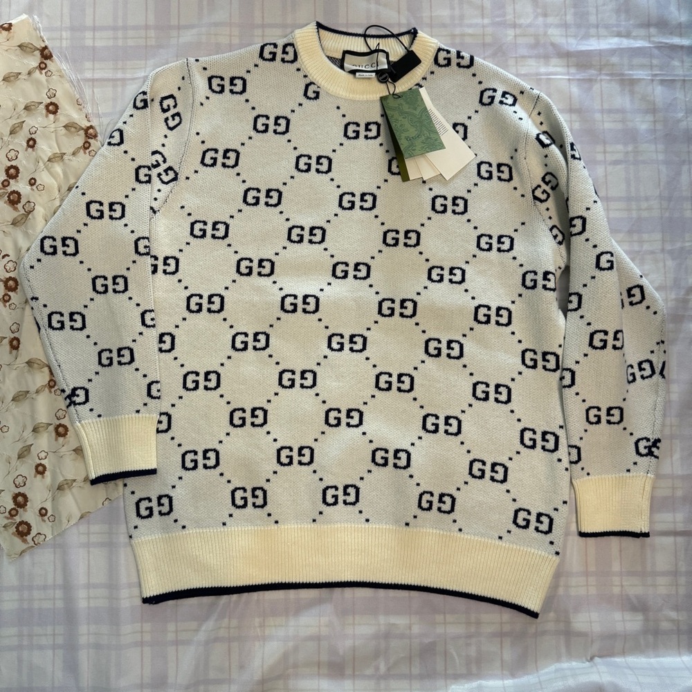 Gucci Knitted Crew Neck Sweater Size M